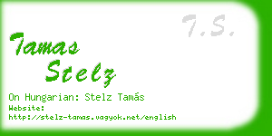 tamas stelz business card